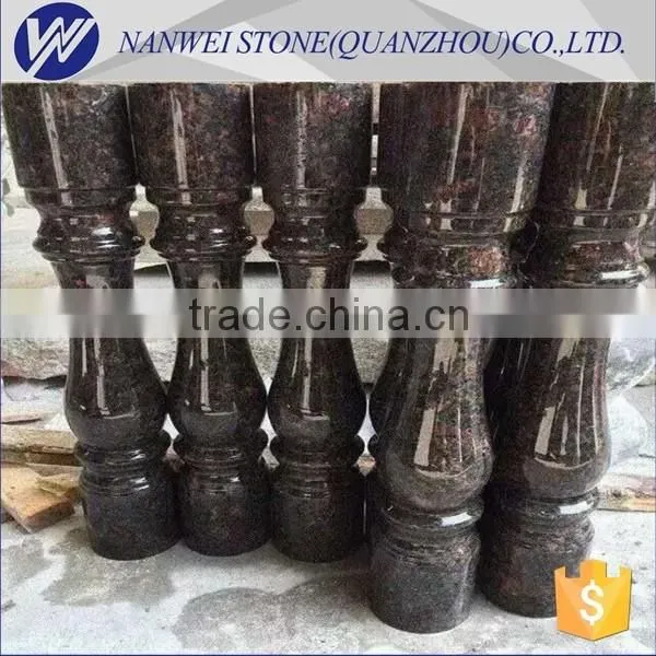 tan brown granite balcony baluster polished granite landscape rail