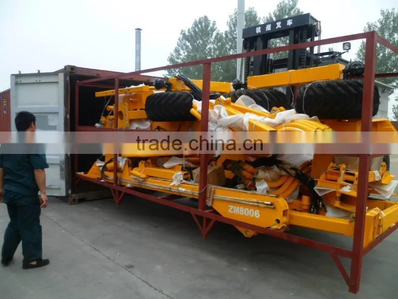 ATV timber trailer with crane/log trailer with grapple ZM3004