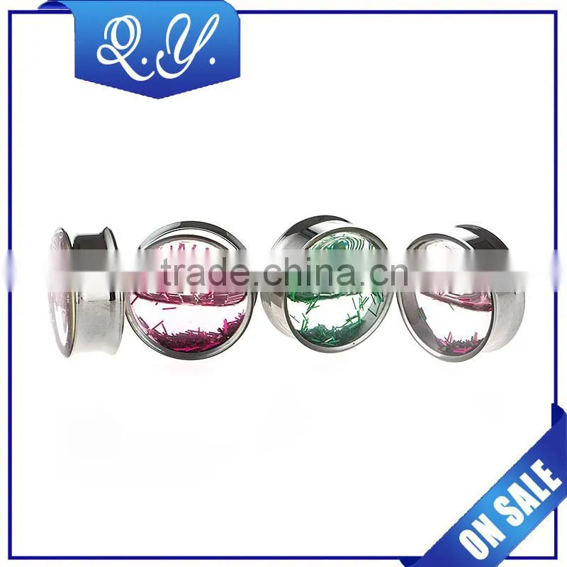 Brand Name Jewelry Cool Design Black Acrylic Ear Plugs Piercing