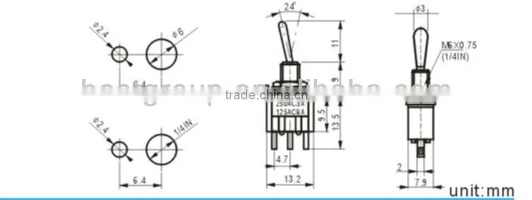 auto toggle switch MTS-102