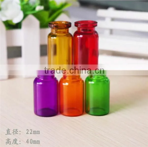 colored glass bottle
