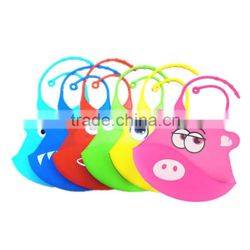 waterproof silicone baby feeding drool bibs