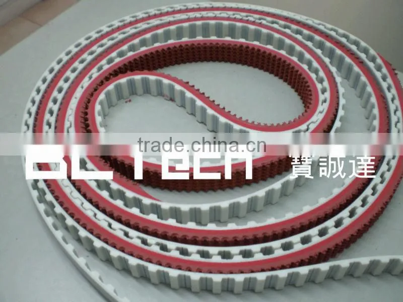 Timing belt with rubber,rubber grip & irons