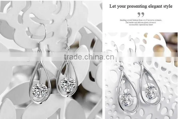 China Wholesale Fine Jewelry 925 Sterling Silver Earring