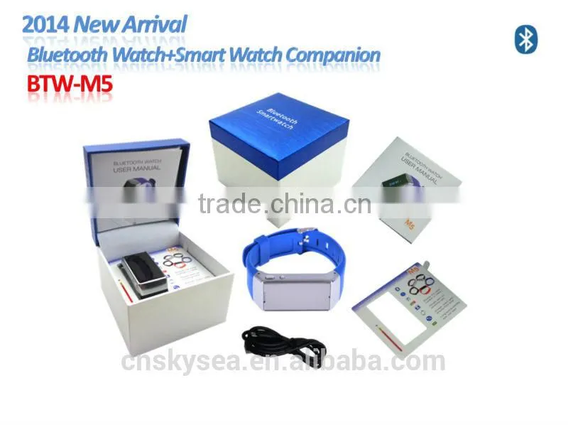 2014 newest style Smart watch Bluetooth Watch and Smart phone companion