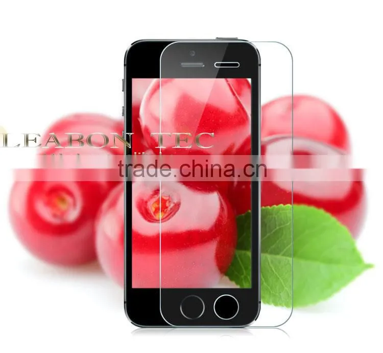 0.3mm 2.5d round edge oleophobic coating 9H tempered glass screen protector for iphone5