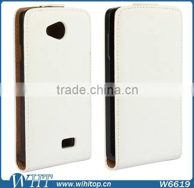 2015 New Mobile Phone Case Vertical Style PC+PU Leather Flip Cover for LG F60