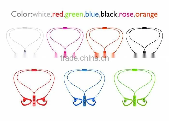 HC-BH02 bluetooth 4.1 version sports earphone with mic and remote ,bluetooth earphone