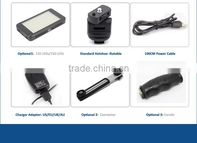 10W Bulit-in Battery Small Size LED Video Light For Photography