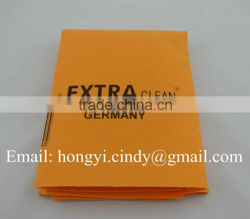 Logo printed orange super absorbent nonwoven floor wipes (nonwoven, viscose & polyester)