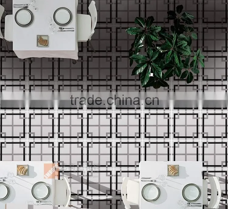 200*200mm black color moroccan ceramic floor tile Hot sale cheap