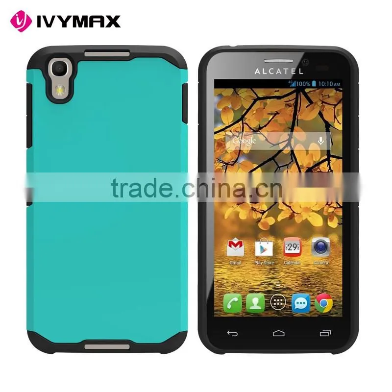 China supplier top quality slim fit armor combo case for alcatel OT6055K/6055I/Idol 4 phone cover