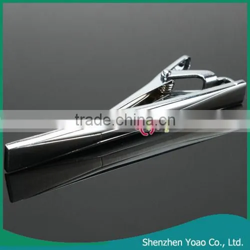 Fashion Elegant Enamel Men's Accessories Set Tie Clip Cufflink Set Brushed Silver 6
