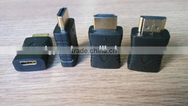New product HDMI C type male to female 180 degree adapter