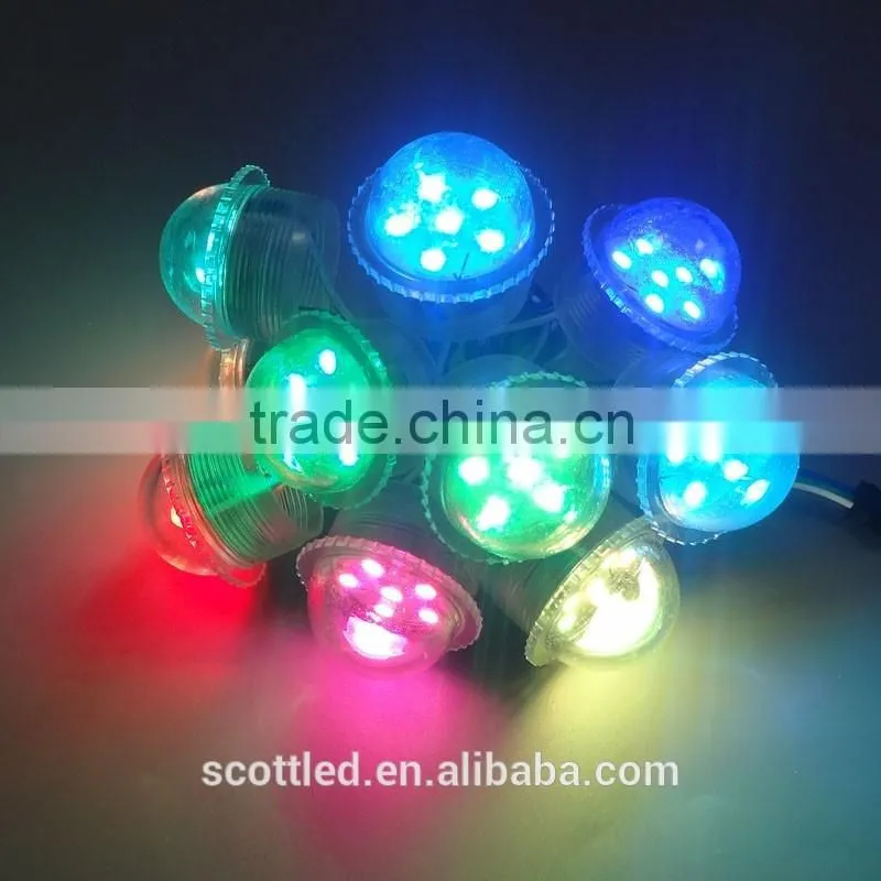 round digital 35mm 6pcs party dots led lights - ic ucs1903