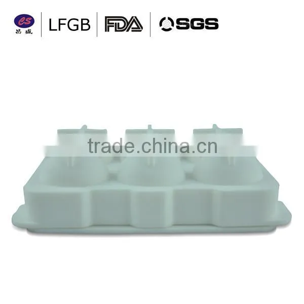 High quality fashionable professional egg shape Silicone Ice cube Tray