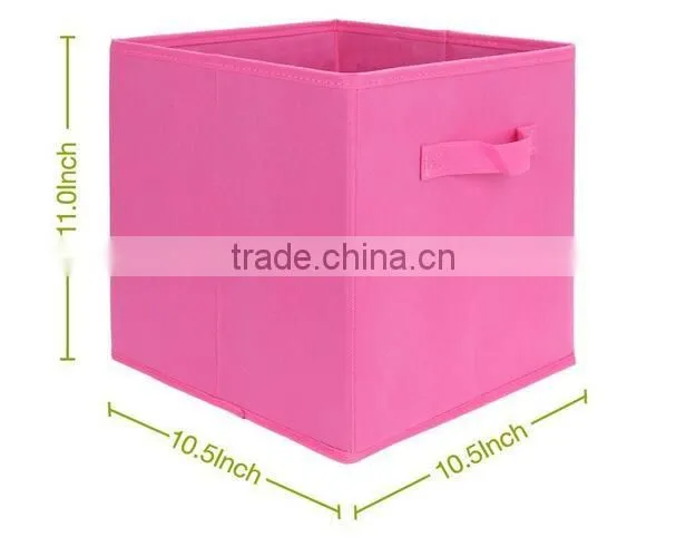 2016 Pink Non-Woven Fabric Light Storage Box