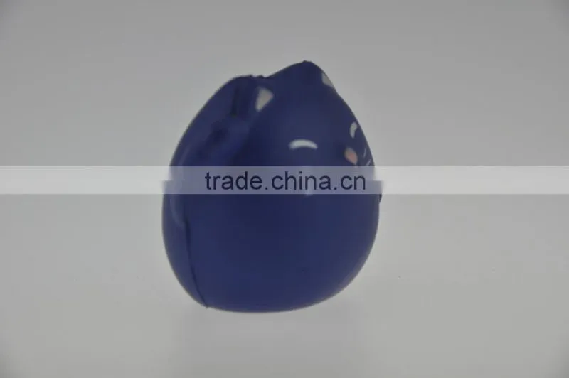 Cute PU cartoon animal shape fortune cat foam stress ball