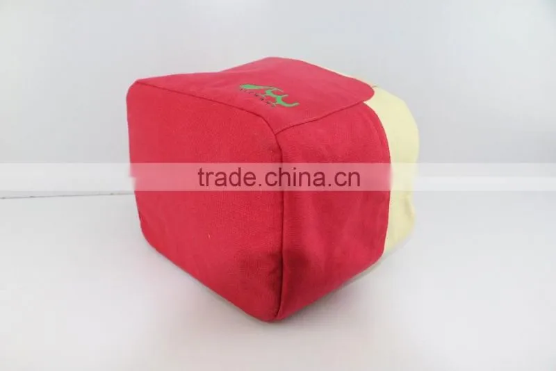 2016 new design cooler bag cotton lunch bag fashion drawstring cooler bag