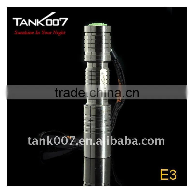 stainless steel flashlight badge TANK007 E3