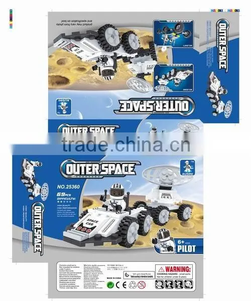 new ducational plastic building blocks for space car toys for kids
