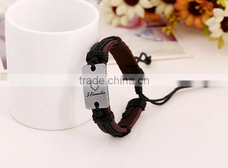 factory price new leather love forever punk bracelet