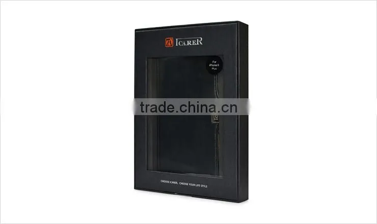 genuine leather wallet case for iPhone 6 5.5 inch