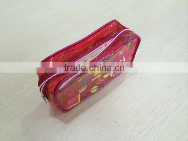 transparent pvc bag with zipper