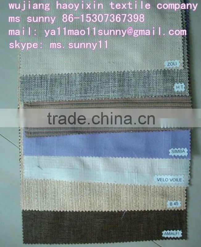 linen fabric/ artificial linen fabric/ home textile/ yarn dyed fabric