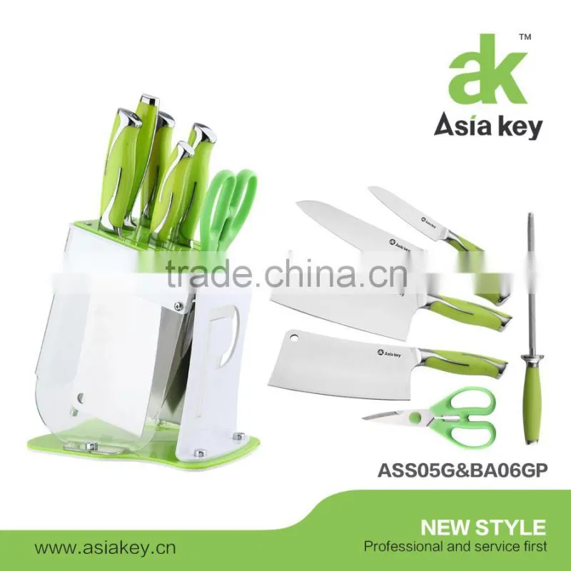 New coming handle 7 pcs stainless steel cutlery set knife set