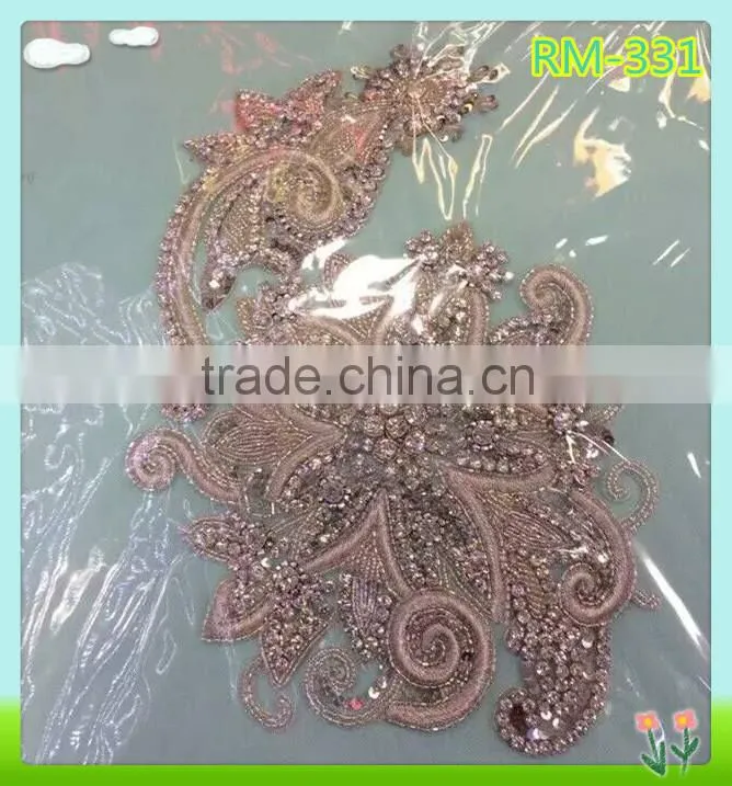 Fashion bridal accessory decorative embroidery applique