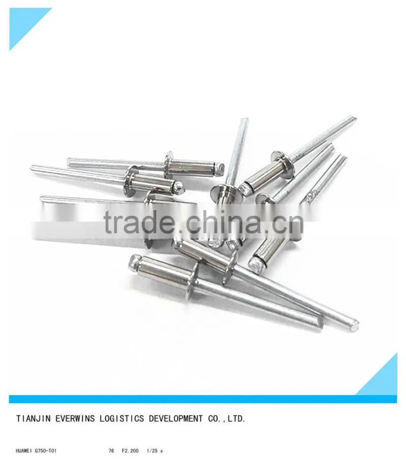 Stainless steel drawing rivet