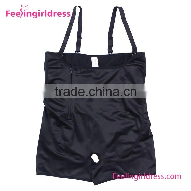 Hot Selling Black Side Zipper Plus Size Cheap Seamless Women Shapewear