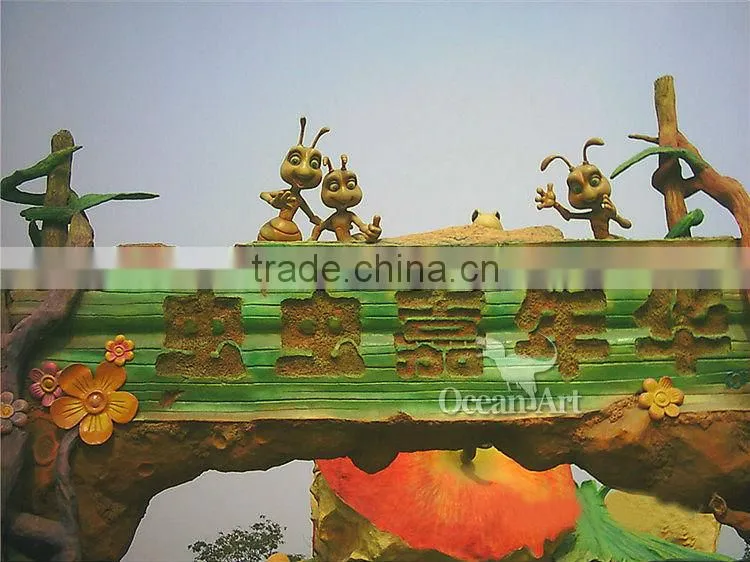 life size animals sculpture for park sets and entertainment equipment