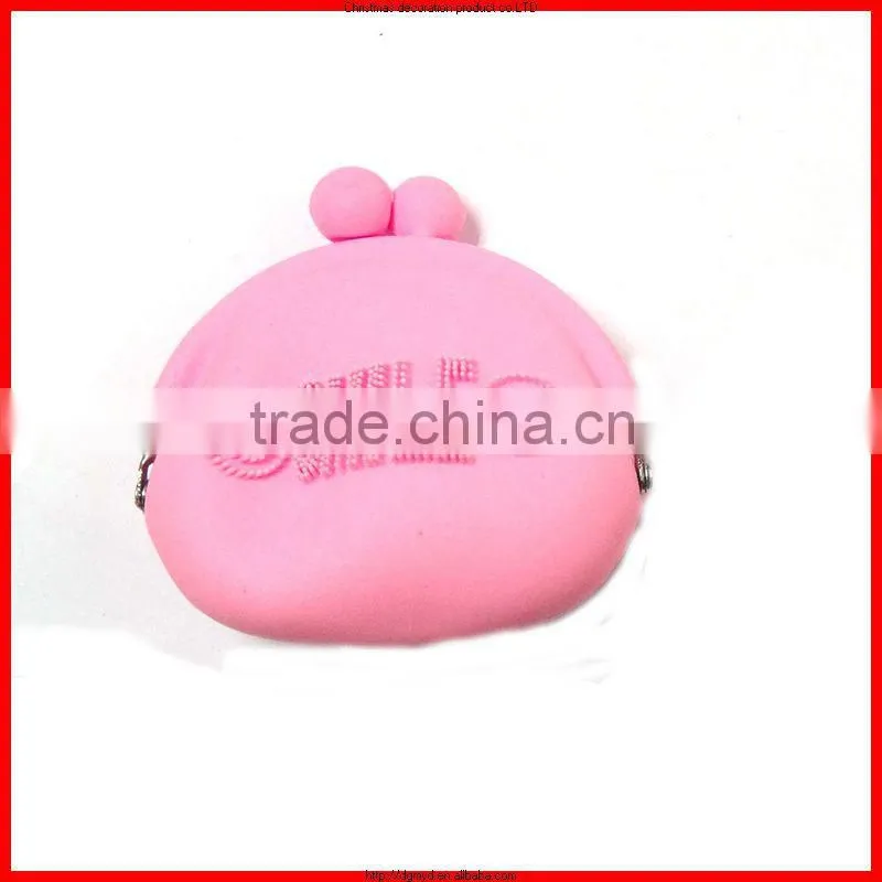2014 perfect creative custom silicone handbag/coin holder wallet with top popular