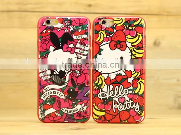 Fashion hello kitty phone covers for iphone 6 plus oem