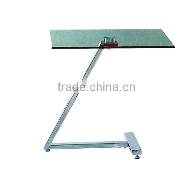Z shape glass tea table design (NH572)