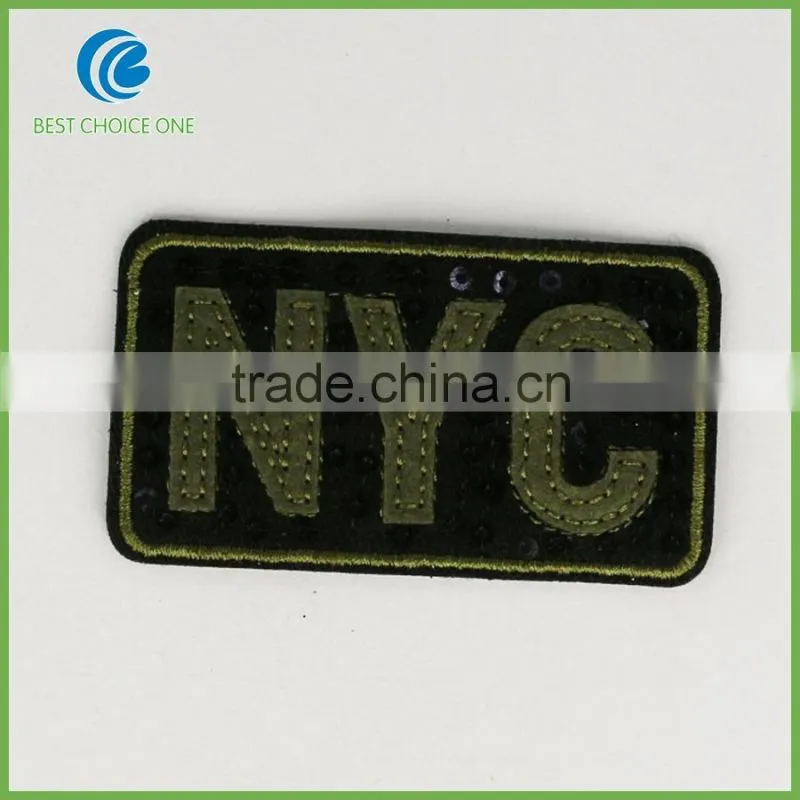 2016 Newest Fashion Garment Embroidery Sequin Emblem For Clothing