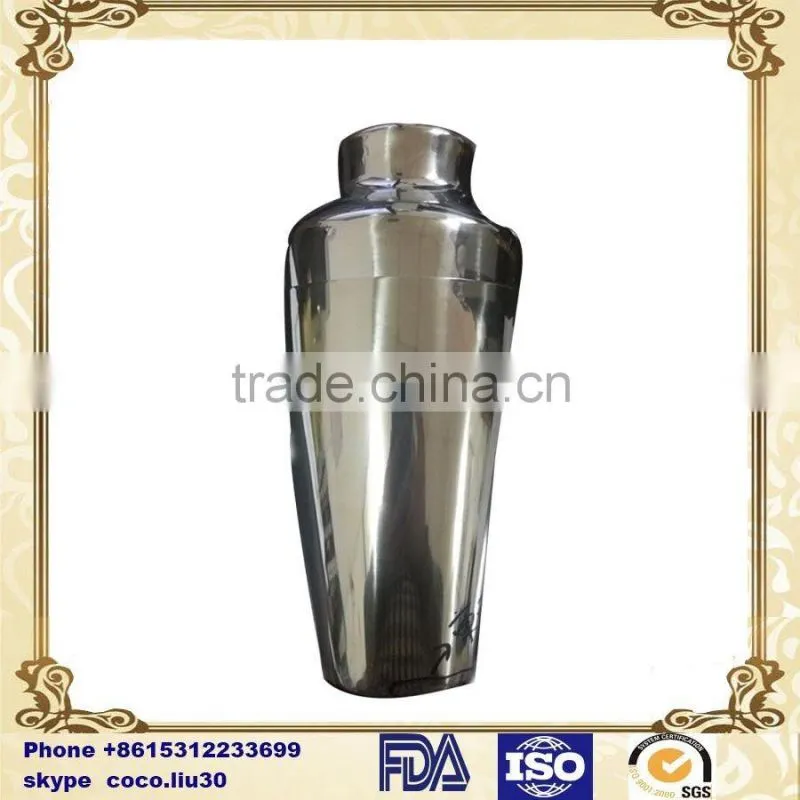Stainless steel traditional cocktail drink bottle, copper plating, including vibrating screen and cap ZD20160323 S825