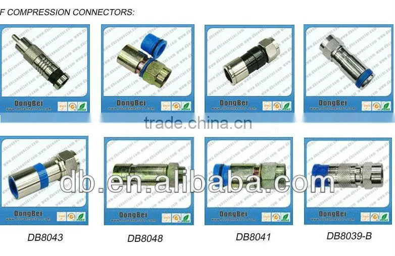 new product high speed RG6/RG59 straight rca plug to rca plug usb adapter