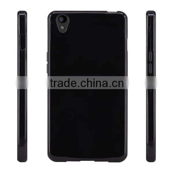 C&T Purple Slim Crystal Clear TPU Soft Case Shell for OnePlus X