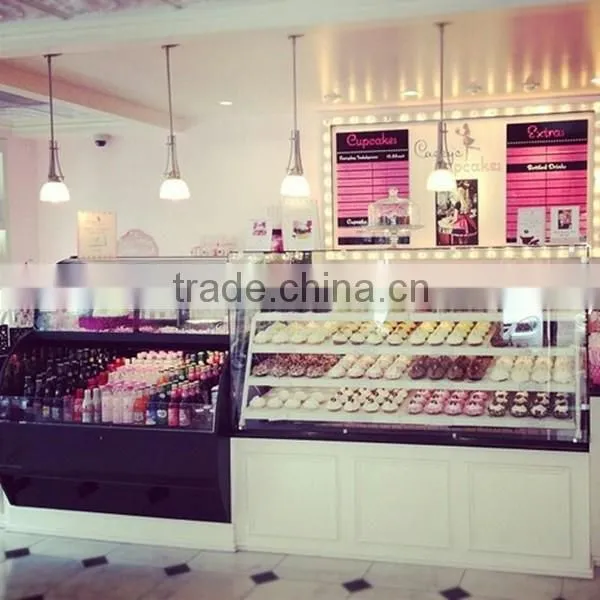 glass cake display showcase and cake display case
