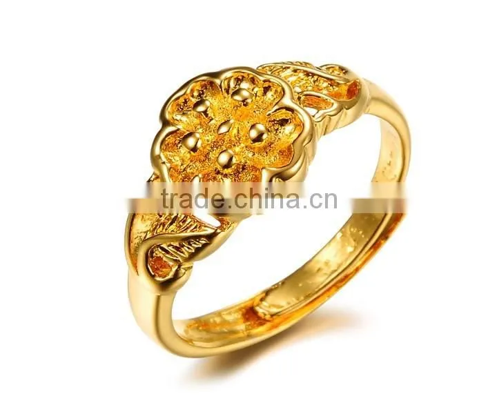 KSTONE fashion design plating gold high material cooper gold ring design for women