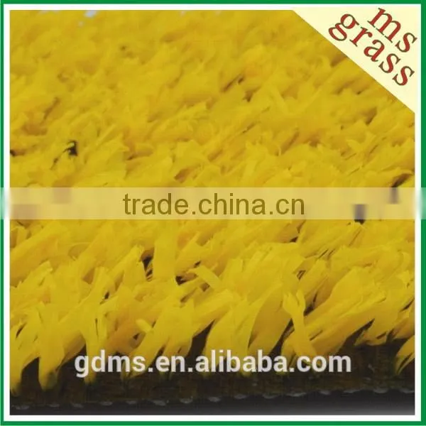 Superior technology artificial grass decorative tennis court with Yellow