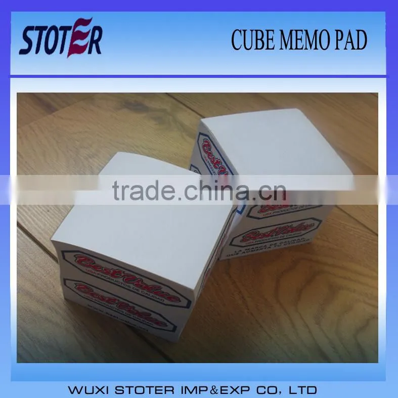 colorful paper pad/memo pad cube/sticky note