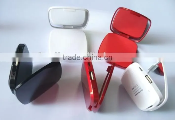mirror rohs power bank 2600mah