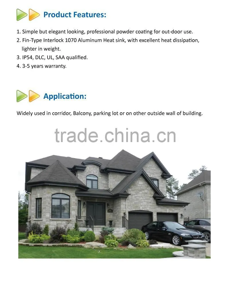 Outdoor UL 40W LED Wall Pack Light