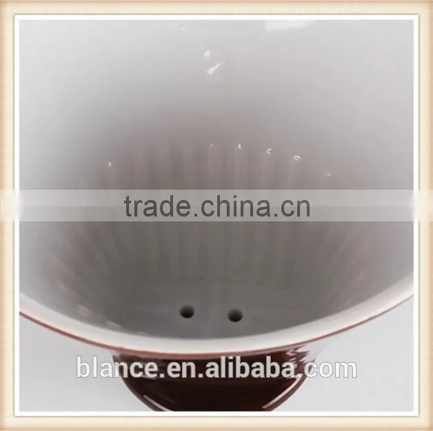 new design ceramic coffee pot dripper for coffee filter cup