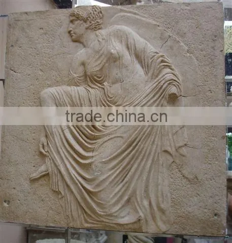 Hotel Hall Decoration Natural Sandstone Sculpture Relief