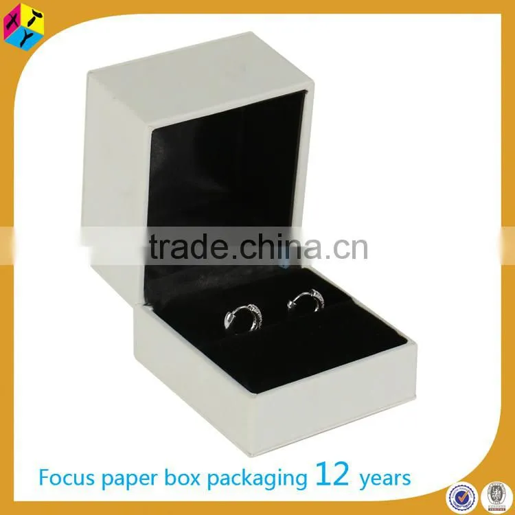 white mini cheap manufacturer jewelry velvet box